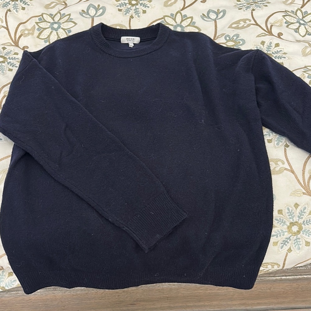 Reiss Men's Navy Sweater